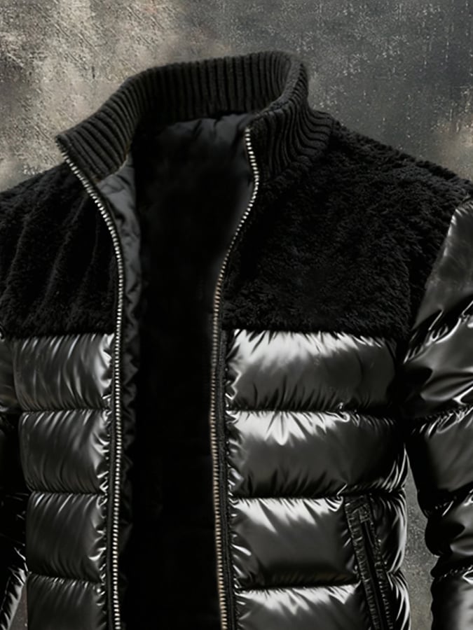 ARMIN | OCIEPLANA KURTKA Z PANELAMI