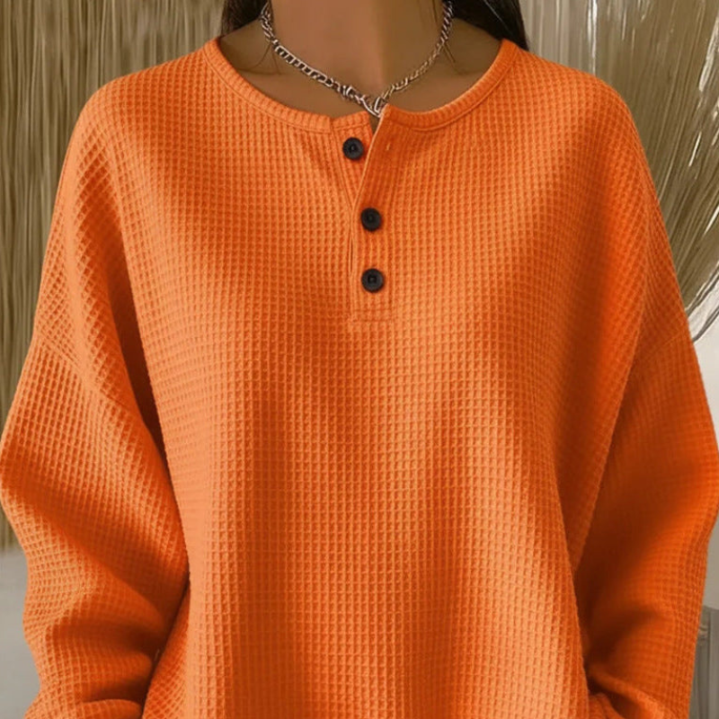 Becca | Luźna Bluzka Wafelkowa